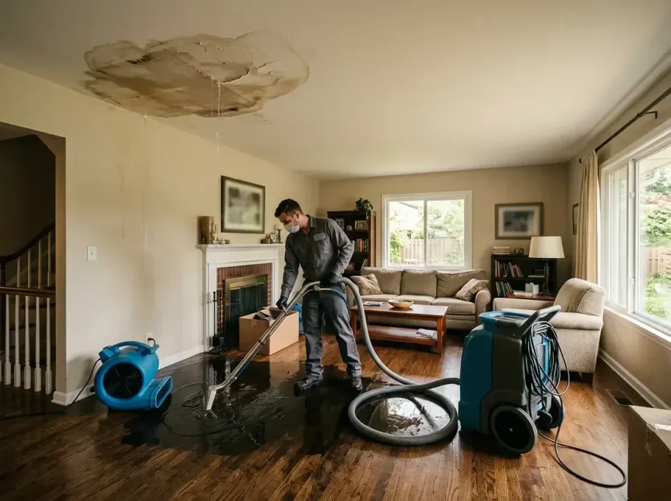 attic-pipe-burst-ceiling-drip-008 — frequently asked questions, Water Damage Restoration & Carpet Care in Brazil, IN